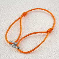 Horseshoe U Lock Adjustable Rope Braided Bracelet ✨