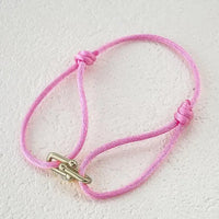Horseshoe U Lock Adjustable Rope Braided Bracelet ✨