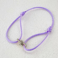 Horseshoe U Lock Adjustable Rope Braided Bracelet ✨