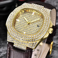 Leather Luxury Men's Watch ⌚️