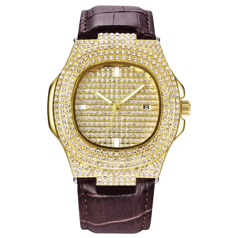 Leather Luxury Men's Watch ⌚️
