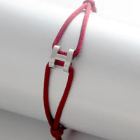 Letter H Pig Nose Adjustable Rope Bracelet ✨