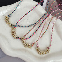 Letter Pendant Necklace MAMA MOM LOVE AMOR Jewelry 💎