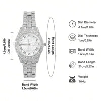 Luxurious hip-hop style watch-bracelet diamond for men and women 💎