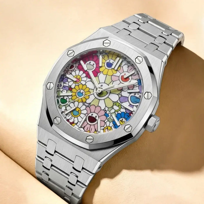 Luxurious Octagonal Dial with Steel Band Waterproof Luminous Men's Wristwatch ⌚️