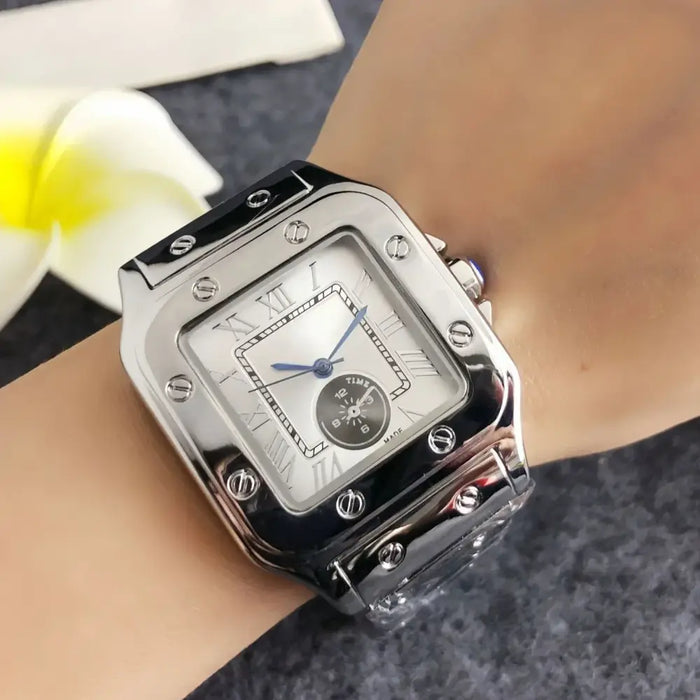 Luxury 38mm Square Roman Dial Watch for Women – Elegant Quartz Watch ⌚️