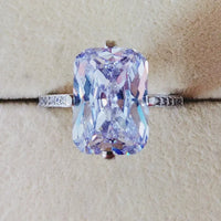 Luxury 925 Sterling SILVER Oval Square Simulated Diamond Rings 💍