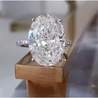 Luxury 925 Sterling SILVER Oval Square Simulated Diamond Rings 💍