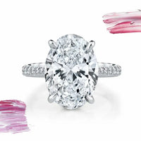Luxury 925 Sterling SILVER Oval Square Simulated Diamond Rings 💍
