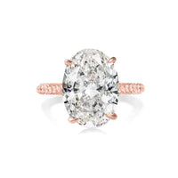 Luxury 925 Sterling SILVER Oval Square Simulated Diamond Rings 💍