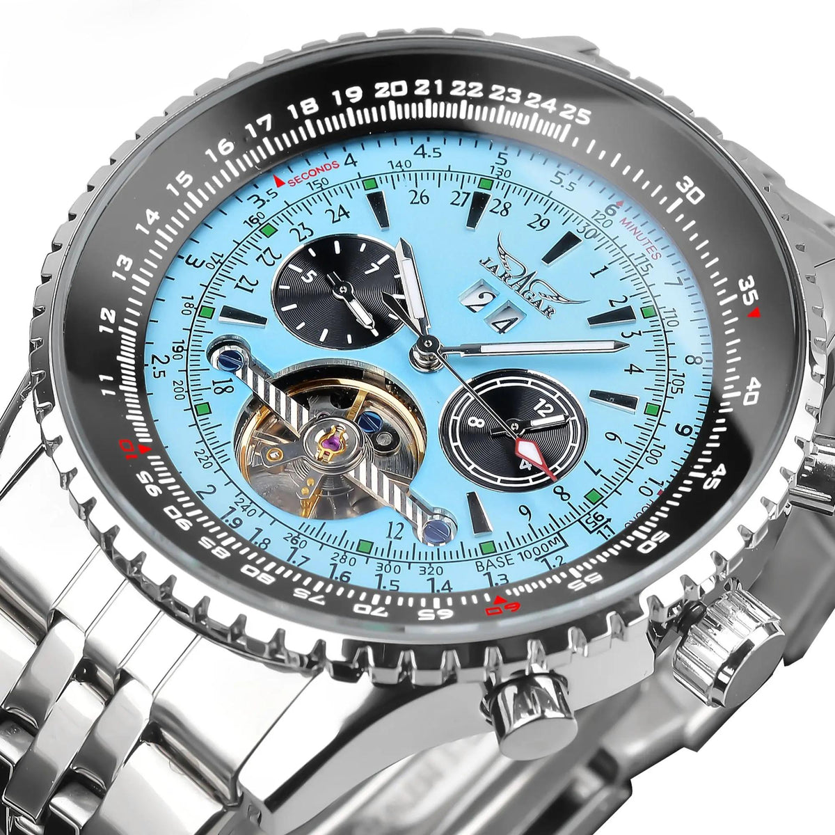 Luxury Automatic Mechanical Movement Large Dial with Date/Day Wristwatch ⏱️