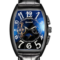 Luxury Automatic Mechanical Watch Men Tourbillon Clock Fashion Soft Leather Strap ⌚️