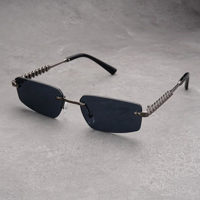 Luxury Brand Designer Rimless Metal Sunglasses 🕶️