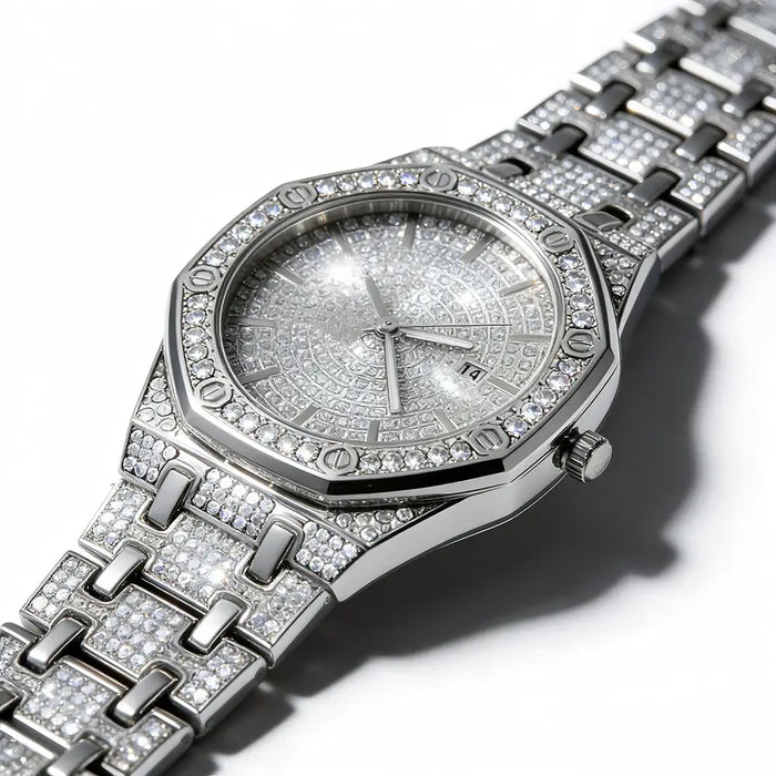 Luxury brand style style rhinestone quartz watch 💎