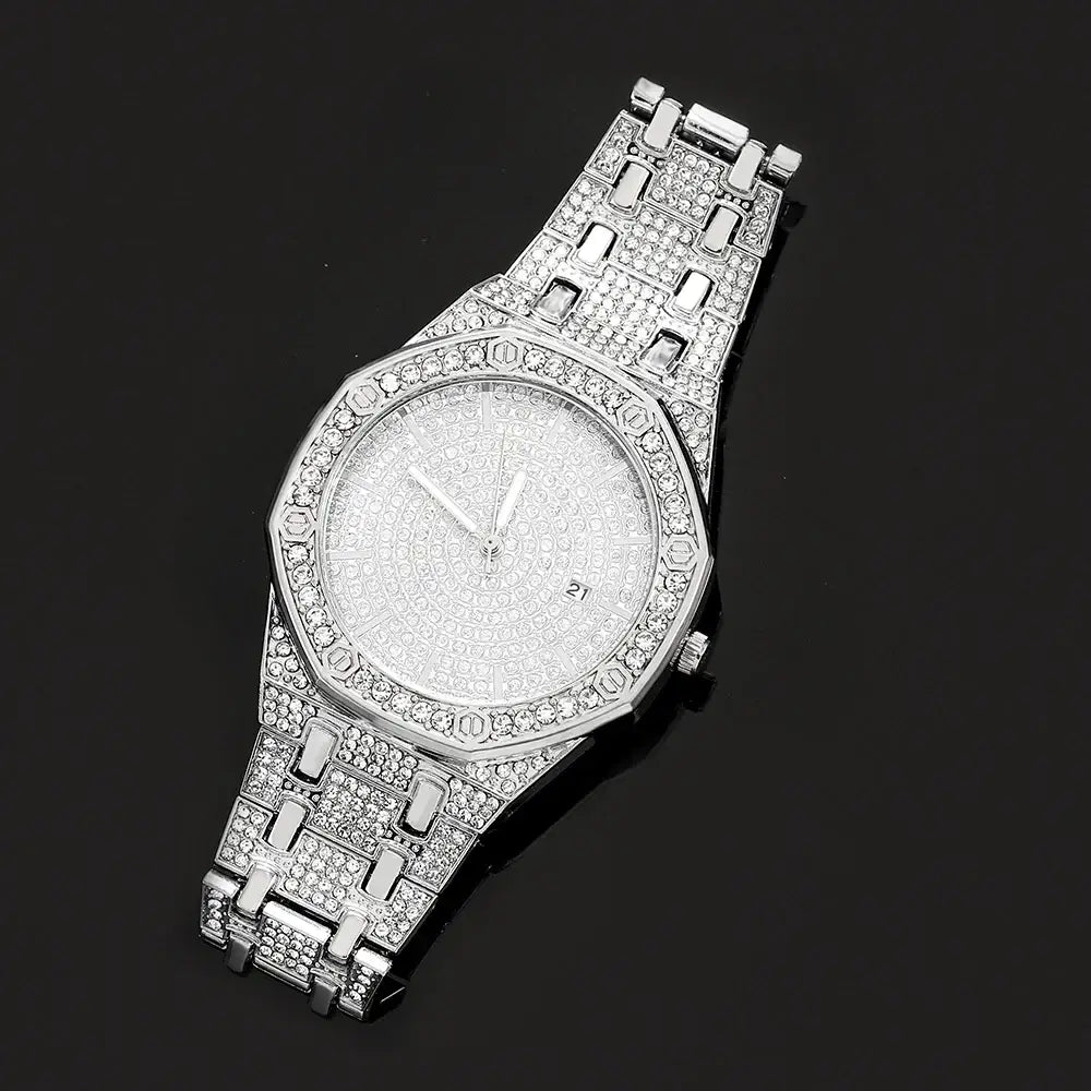 Luxury brand style style rhinestone quartz watch 💎