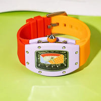 Luxury Candy Watch For Women Elegant Tonneau Original Design Watch 🍭