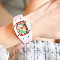 Luxury Candy Watch For Women Elegant Tonneau Original Design Watch 🍭