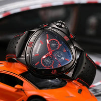 Luxury Chronograph Triangle Watch Men Top Watches Waterproof ⌚️