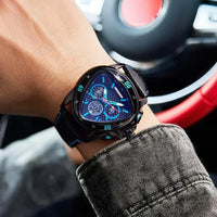 Luxury Chronograph Triangle Watch Men Top Watches Waterproof ⌚️