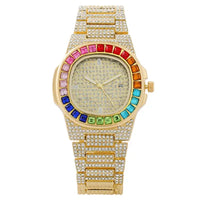 Luxury Diamond Watch for Men Women Calendar Square Quartz Wrist Watches 💎
