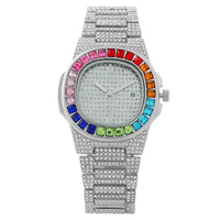 Luxury Diamond Watch for Men Women Calendar Square Quartz Wrist Watches 💎