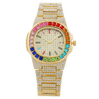 Luxury Diamond Watch for Men Women Calendar Square Quartz Wrist Watches 💎