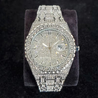 Luxury Fashion Diamond Watch for Men Top Brand Iced Out Stainless Steel 💎