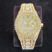 Luxury Fashion Diamond Watch for Men Top Brand Iced Out Stainless Steel 💎