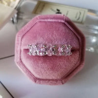 Luxury Fashion Pink Engagement Wedding Band Eternity Ring 💍