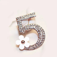 Luxury Flower Brooch Pin – Designer Inspired Floral Fashion Accessory 🖤