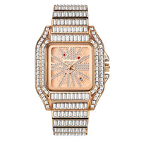Luxury Full Diamond Hip Hop Calendar Quartz Watch ⌚️