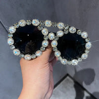 Luxury Gem Green Diamond Sun Glasses Personal Female UV400 🕶️