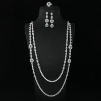 Luxury Geometric Sunflower Ball Water Drop Long Necklace Earrings Ring Sets 💎