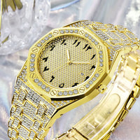 Luxury Hip Hop Iced Out Diamond Quartz Wrist Watch 💎