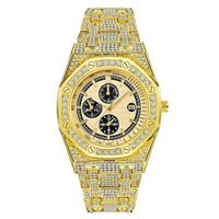 Luxury Hip Hop Iced Out Diamond Quartz Wrist Watch 💎