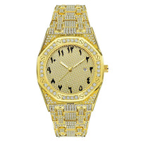 Luxury Hip Hop Iced Out Diamond Quartz Wrist Watch 💎
