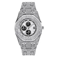 Luxury Hip Hop Iced Out Diamond Quartz Wrist Watch 💎