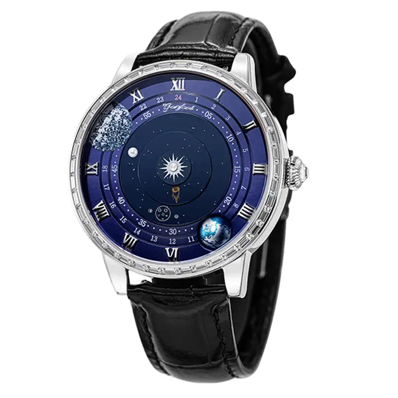 Luxury Iced-Out Men's Watch – 8215 Automatic Movement | Stainless Steel Timepiece ⌚️