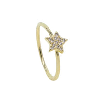 Luxury Initial Letter Ring – 18K Gold Plated CZ Alphabet Band for Women💎
