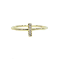 Luxury Initial Letter Ring – 18K Gold Plated CZ Alphabet Band for Women💎