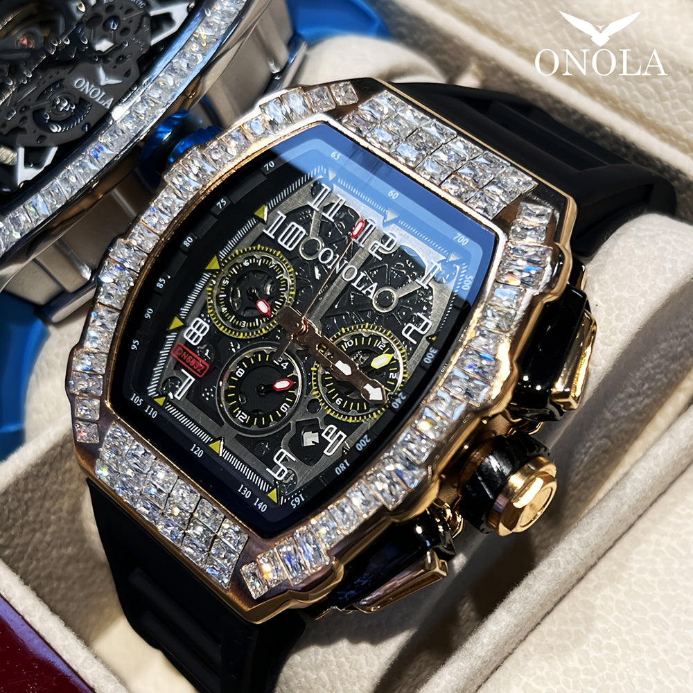 Luxury Men’s Automatic Mechanical Watch with Chronograph ⏱️ - accessories