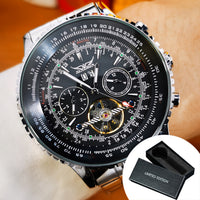 Luxury Men's Automatic Mechanical Watch with Tourbillon Movement ⏱️
