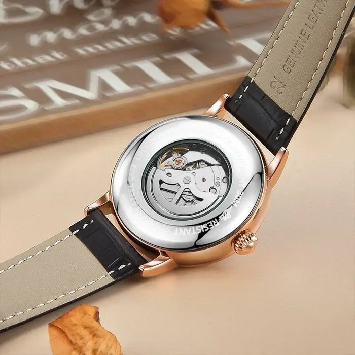Luxury Men's Business Automatic Mechanical Skeleton Design Watch ⌚️