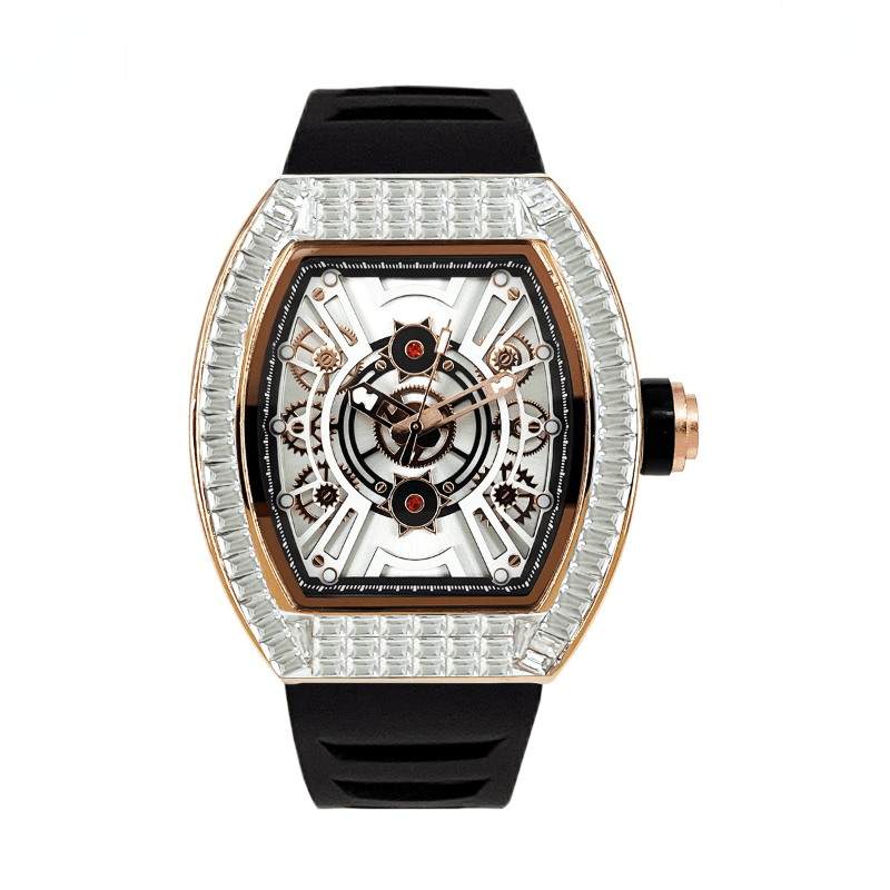 Luxury  Men's Mechanical Movement Rubber band watch ⏱️
