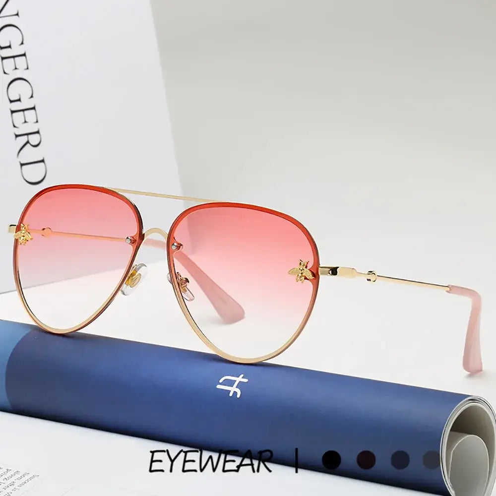 Luxury Pilot Sunglasses Gradient Mirror Fashion Sunglasses ✨