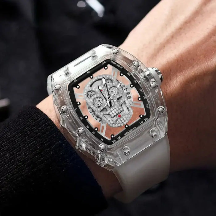 Luxury Quartz Men’s Wristwatch Male Watch Mechanical Trend  Ghost Head Waterproof ⌚️