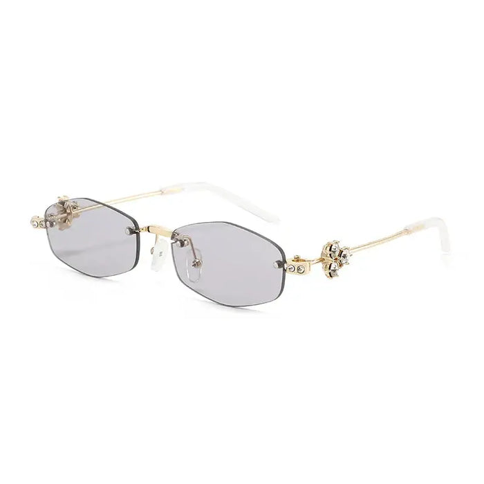 Luxury Rimless Diamond Anti Light  sunglasses 🕶️