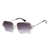 Luxury Rimless Diamond Cut Lens  Sunglasses 🕶️