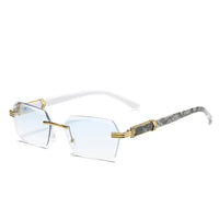 Luxury Rimless Sunglasses Square Sunglasses ✨