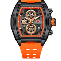 Luxury Rm Style  Chronograph Mens Watch With Curved Glass And Openwork Design✨
